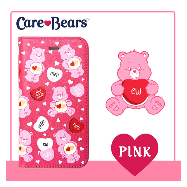 【iPhone8/7/6s/6 ケース】Care Bears × ViVi ダイアリーケース (PINK HEART)サブ画像