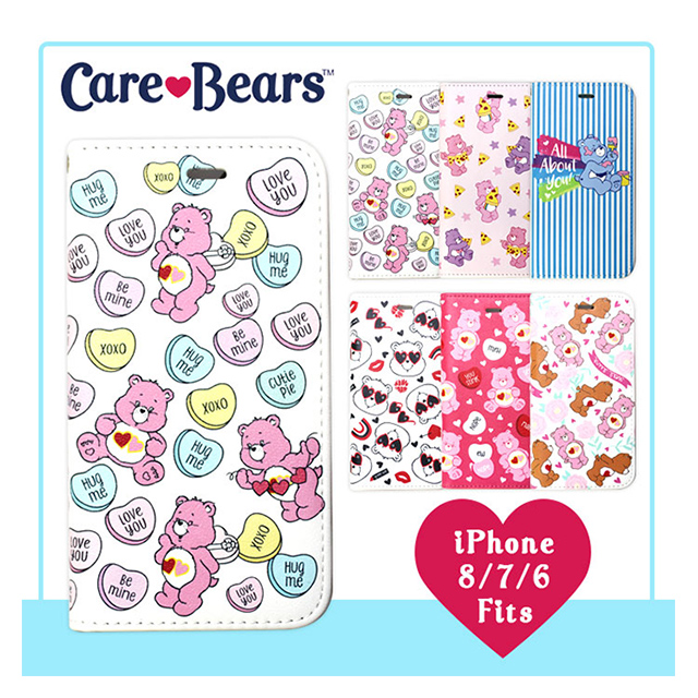 【iPhone8/7/6s/6 ケース】Care Bears × ViVi ダイアリーケース (PINK HEART)サブ画像