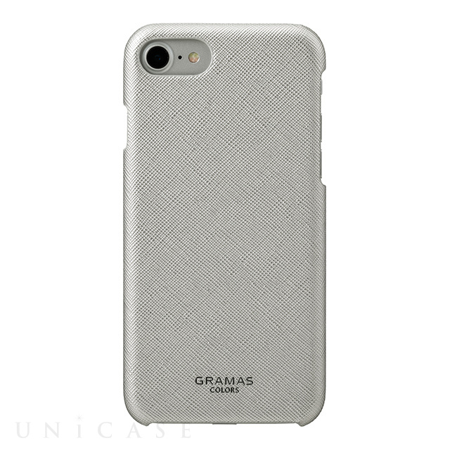 【iPhoneSE(第3/2世代)/8/7/6s/6 ケース】”Quadrifoglio” Shell PU Leather Case (Platinum Silver)