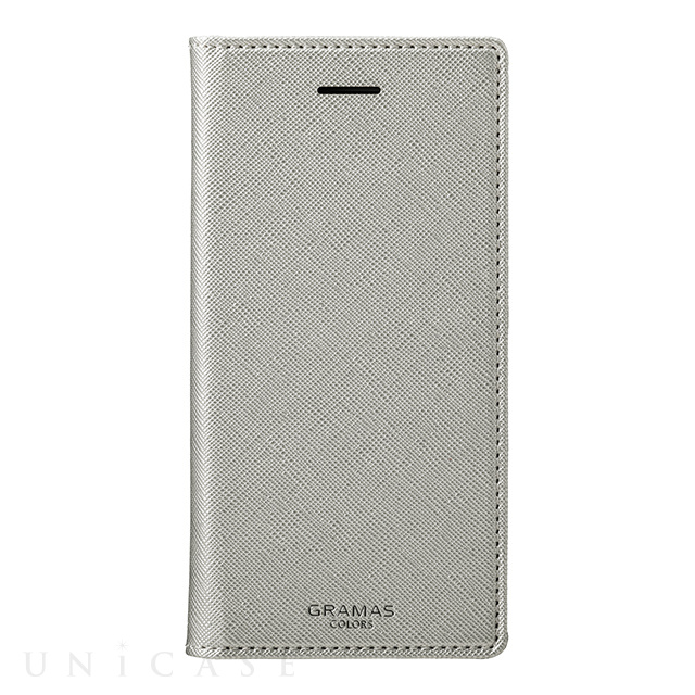 【iPhone8/7/6s/6 ケース】”Quadrifoglio” Book PU Leather Case (Platinum Silver)