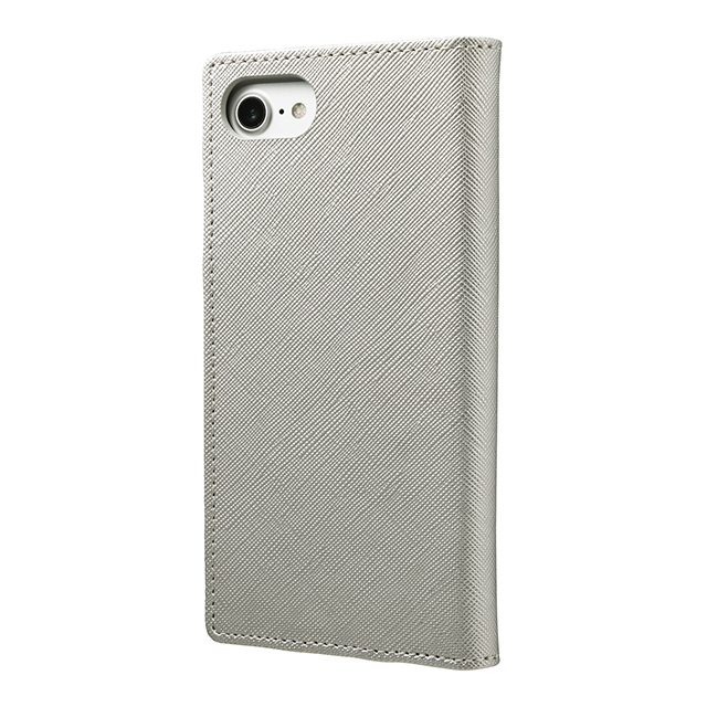 【iPhone8/7/6s/6 ケース】”Quadrifoglio” Book PU Leather Case (Platinum Silver)goods_nameサブ画像