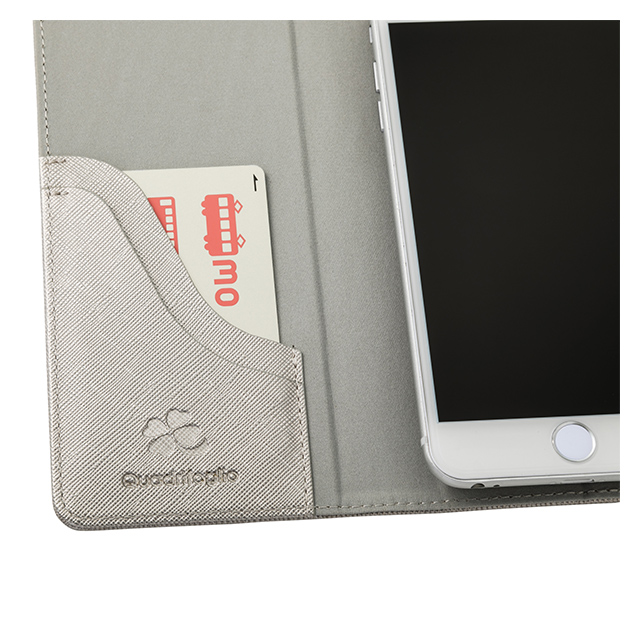 【マルチ スマホケース】”Quadrifoglio” Multi PU Leather Case for Smartphone (Platinum Silver)goods_nameサブ画像
