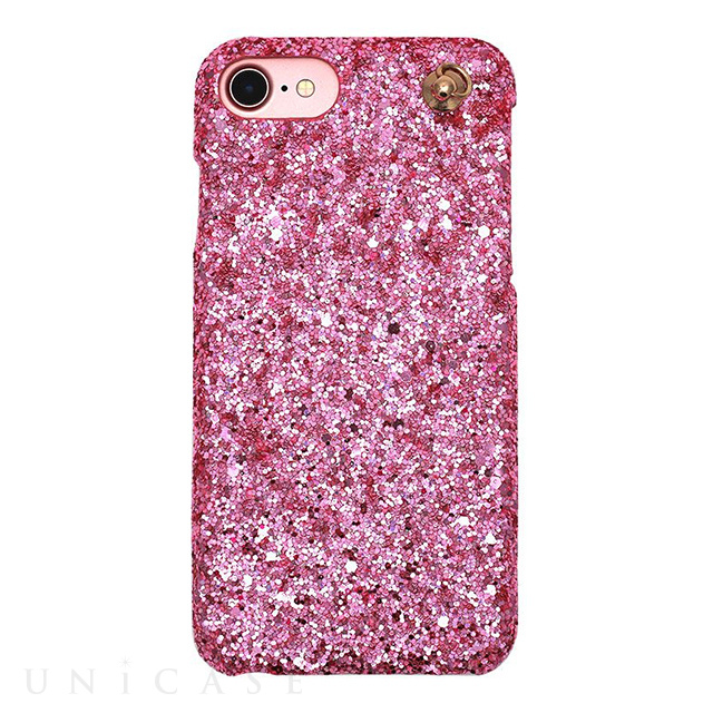【iPhone8/7/6s/6 ケース】GLITTER CHAIN CASE (Pink)