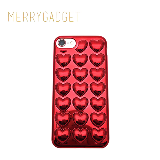 【iPhone8/7/6s/6 ケース】HOLIC CASE Metallic Heart (Red)サブ画像