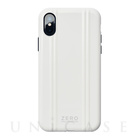 【iPhoneXS ケース】ZERO HALLIBURTON Hybrid Shockproof case for iPhoneXS (White)