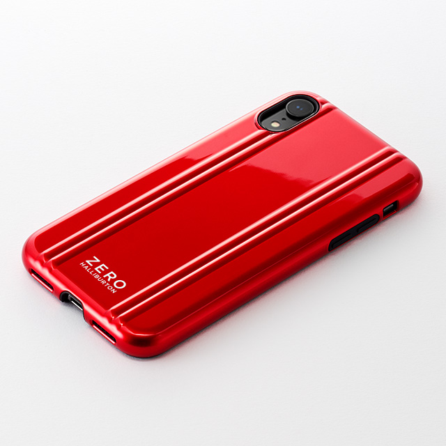 【iPhoneXR ケース】ZERO HALLIBURTON Hybrid Shockproof case for iPhoneXR (Red)