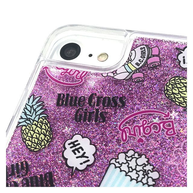 【iPhoneSE(第3/2世代)/8/7/6s/6 ケース】BLUE CROSS グリッターケース (ロゴモチーフ)サブ画像