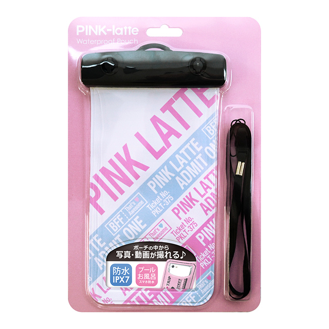 【スマホポーチ】PINK-latte 防水ポーチ (ADMIT ONE/ピンク)goods_nameサブ画像
