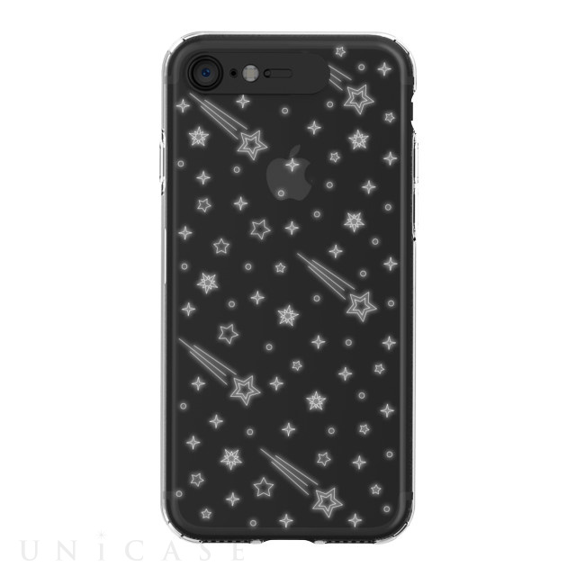 【iPhone8/7 ケース】Soft Lighting Clear Case Star (ブラック)
