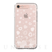 【iPhone8/7 ケース】Soft Lighting Clear Case Heart (ローズゴールド)