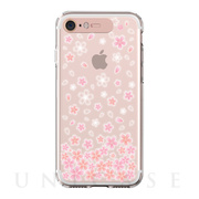 【iPhone8/7 ケース】Soft Lighting Clear Case Flower Cherry Blossom (ローズゴールド)