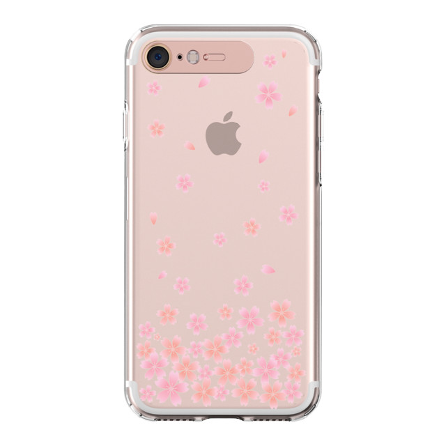 【iPhone8/7 ケース】Soft Lighting Clear Case Flower Cherry Blossom (ローズゴールド)サブ画像