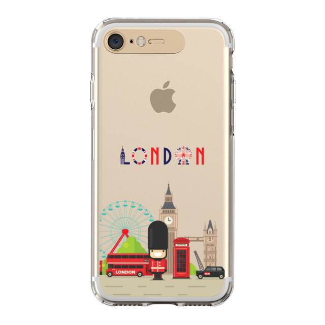 【iPhone8/7 ケース】Soft Lighting Clear Case Landmark London (ゴールド)サブ画像