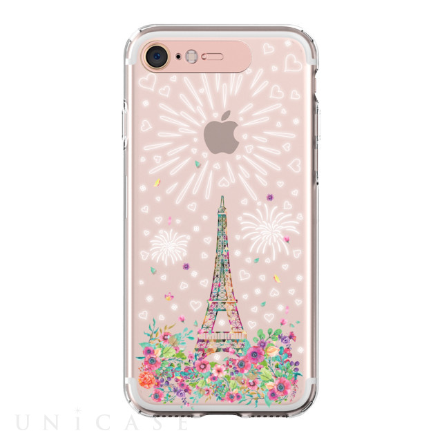 【iPhone8/7 ケース】Soft Lighting Clear Case Landmark Paris (ローズゴールド)