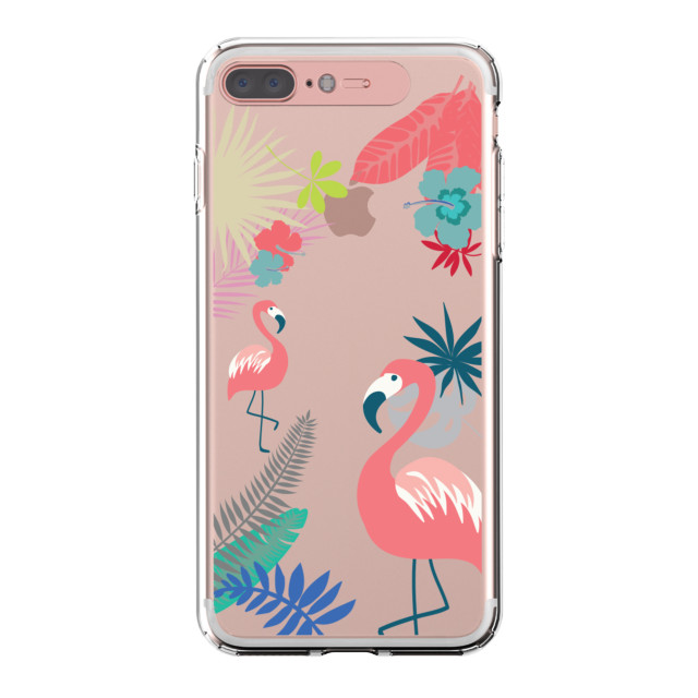 【iPhone8 Plus/7 Plus ケース】Soft Lighting Clear Case Flower Flamingo (ローズゴールド)サブ画像