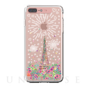 【iPhone8 Plus/7 Plus ケース】Soft Lighting Clear Case Landmark Paris (ローズゴールド)