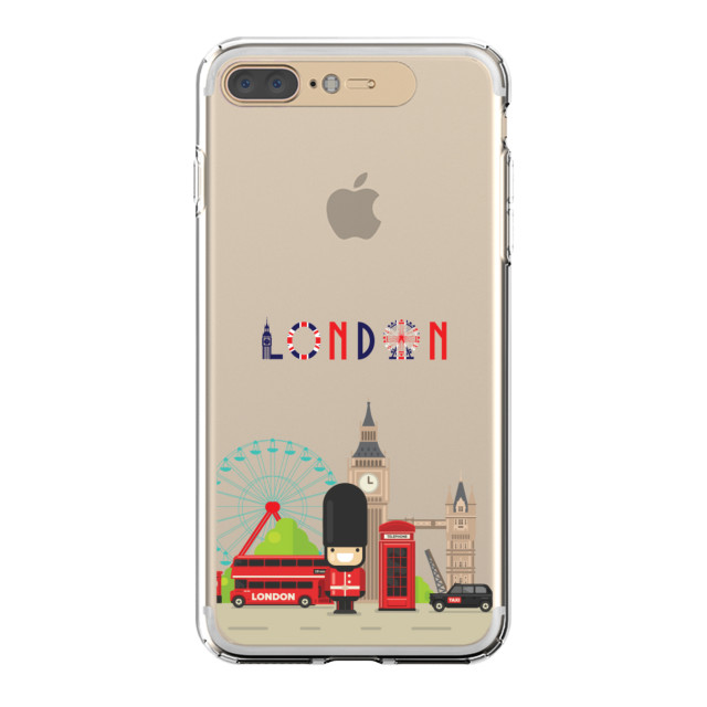 【iPhone8 Plus/7 Plus ケース】Soft Lighting Clear Case Landmark London (ゴールド)サブ画像