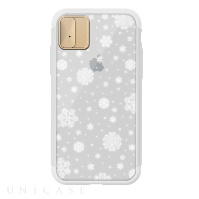 【iPhoneXS/X ケース】Lighting Shield Case Snow (ゴールド)