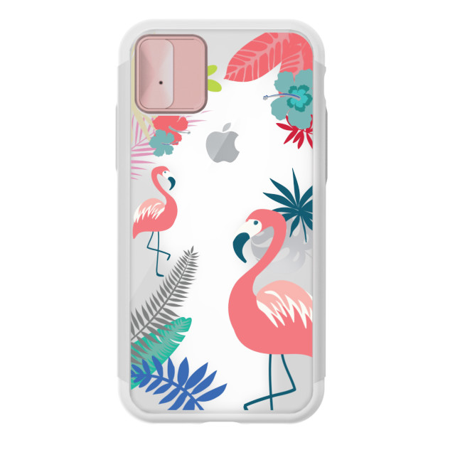 【iPhoneXS/X ケース】Lighting Shield Case Flower Flamingo (ローズゴールド)サブ画像