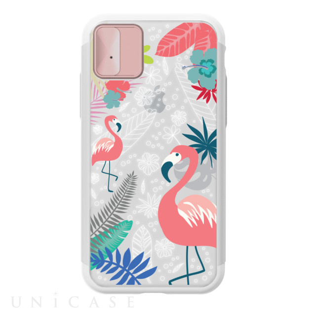 【iPhoneXS/X ケース】Lighting Shield Case Flower Flamingo (ローズゴールド)