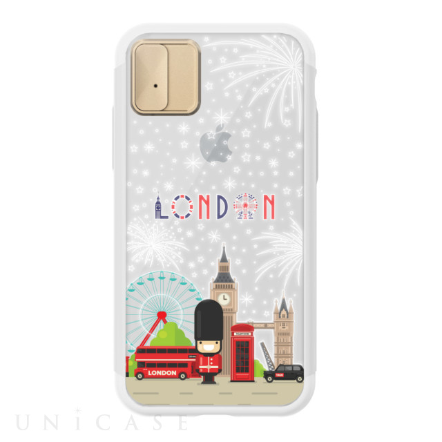 【iPhoneXS/X ケース】Lighting Shield Case Landmark London (ゴールド)