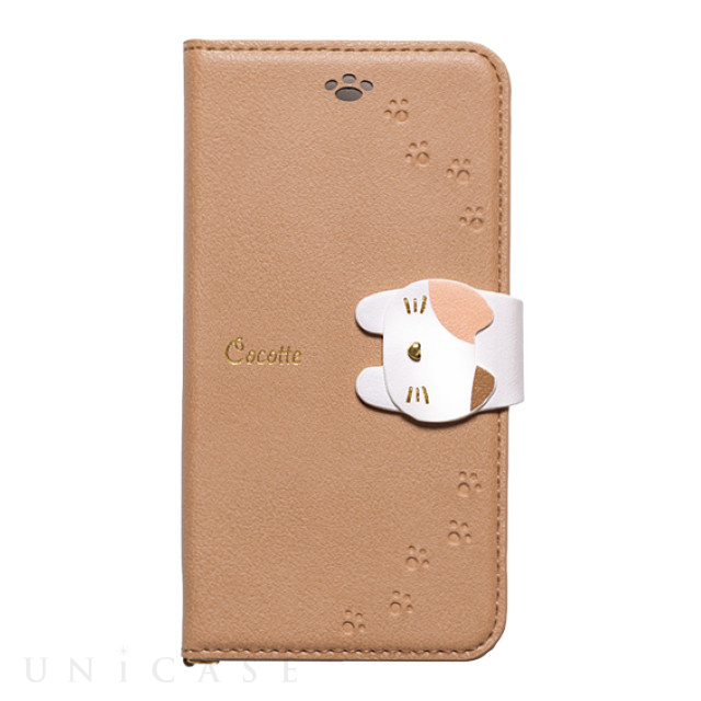 【iPhoneSE(第3/2世代)/8/7/6s/6 ケース】手帳型ケース Cocotte (Beige)