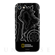 【iPhoneSE(第3/2世代)/8/7 ケース】Topography Case Double Protective (ブラック)