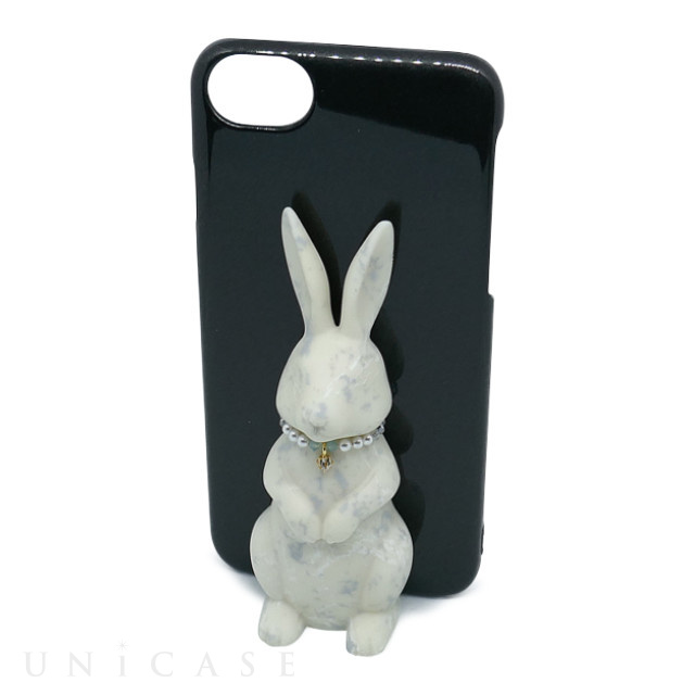 【iPhone8/7/6s/6 ケース】Rabbit Case (White＋Black)
