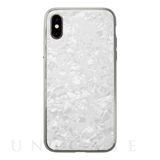 【iPhoneXS/X ケース】Glass Shell Case for iPhoneXS/X (White)