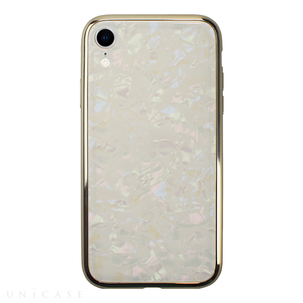 【iPhoneXR ケース】Glass Shell Case for iPhoneXR (Gold)
