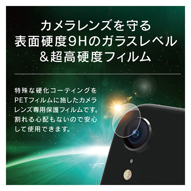 【iPhoneXR フィルム】レンズ保護ガラスライクフィルムサブ画像