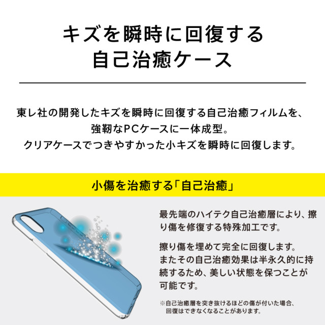【iPhoneXS/X ケース】[Airly Recovery]キズ修復防指紋クリアケース (クリア)サブ画像