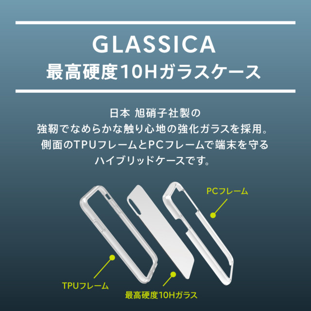 【iPhoneXS/X ケース】[GLASSICA]背面ガラスケース (クリア)サブ画像