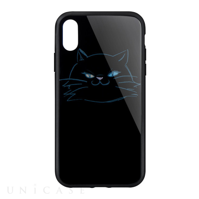 Iphonexs X ケース Glassica 背面ガラスケース 黒猫 Simplism Iphoneケースは Unicase