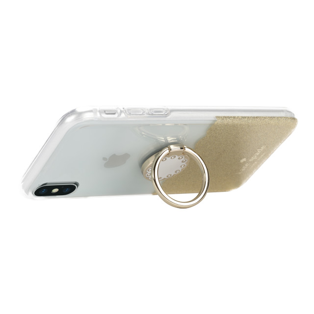 【iPhoneXS/X ケース】BUNDLE -GOLD SCALLOP scallop gold glitter/clear/cream scallop gold ringサブ画像