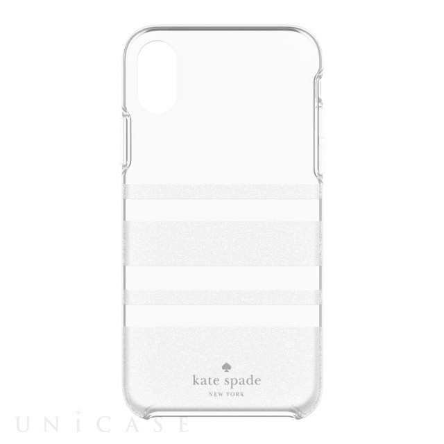 iPhoneXR ケース】Protective Hardshell -CHARLOTTE STRIPE white