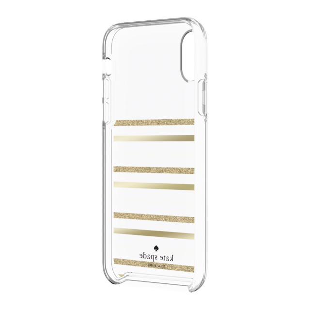 【iPhoneXR ケース】Protective Hardshell -FEEDER STRIPE gold/gold glitter/cream/clearサブ画像