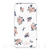 【iPhoneXR ケース】Protective Hardshell -HAPPY ROSE navy/pink /crystal gems/rose gold/gold/clear