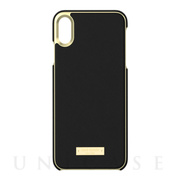 【iPhoneXS Max ケース】INLAY WRAP -SAFFIANO black