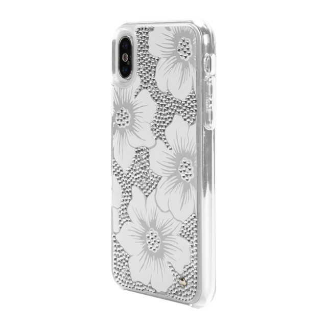 【iPhoneXS/X ケース】FULL CLEAR CRYSTAL -HOLLYHOCK/silvergoods_nameサブ画像