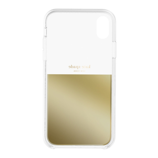 【iPhoneXR ケース】HALF CLEAR CRYSTAL -GOLD/gold foil/cleargoods_nameサブ画像