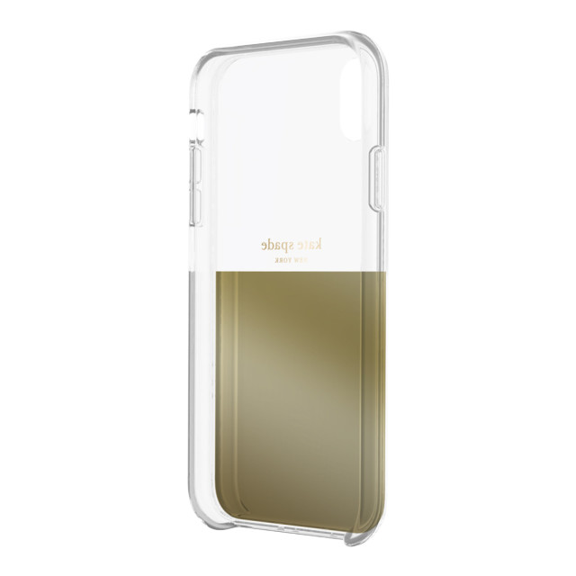 【iPhoneXR ケース】HALF CLEAR CRYSTAL -GOLD/gold foil/cleargoods_nameサブ画像