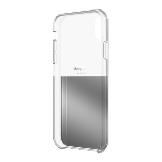 【iPhoneXR ケース】HALF CLEAR CRYSTAL -SILVER/silver foil/clearサブ画像