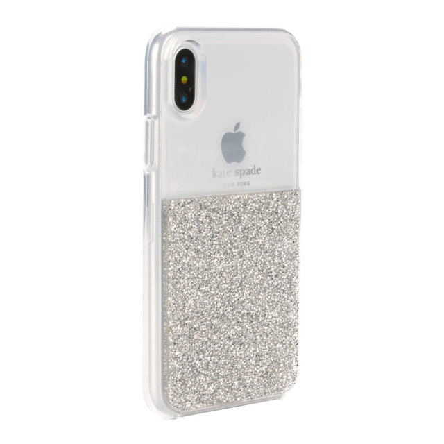 【iPhoneXS/X ケース】HALF CLEAR CRYSTAL -SILVER/silver foil/cleargoods_nameサブ画像