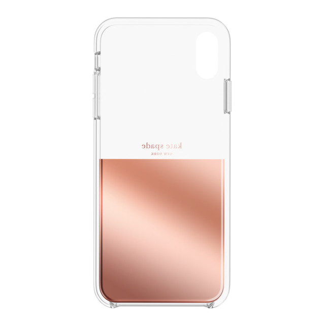 【iPhoneXS Max ケース】HALF CLEAR CRYSTAL -ROSE GOLD/rose gold foil/clearサブ画像