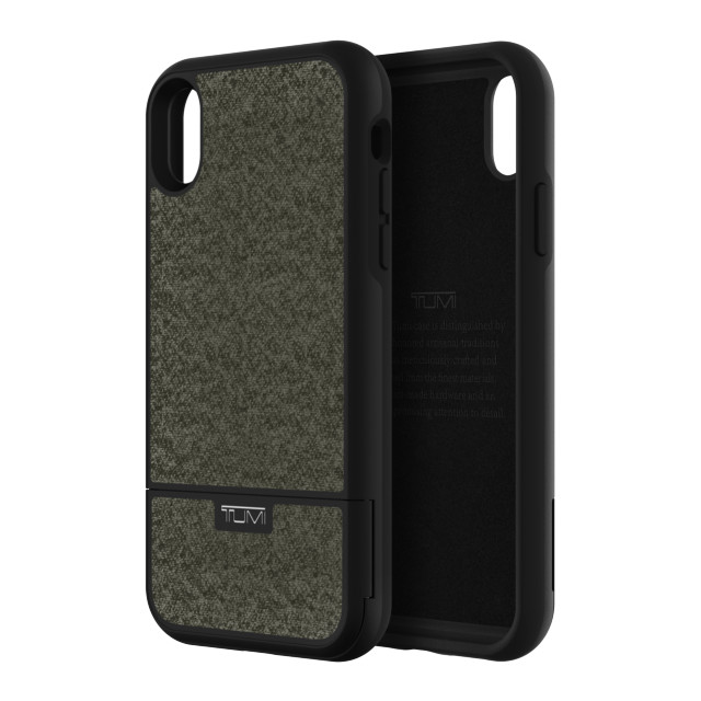 【iPhoneXR ケース】KICKSTAND CARD CASE (Pewter Coated Canvas)goods_nameサブ画像