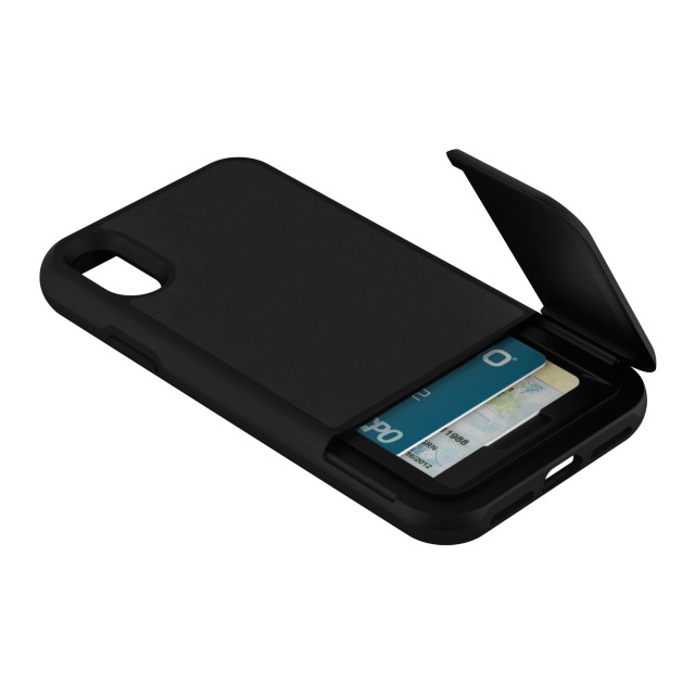 【iPhoneXS/X ケース】KICKSTAND CARD CASE (Black Leather)goods_nameサブ画像