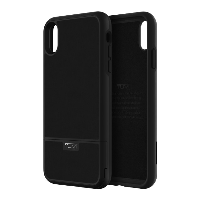 【iPhoneXS Max ケース】KICKSTAND CARD CASE (Black Leather)サブ画像