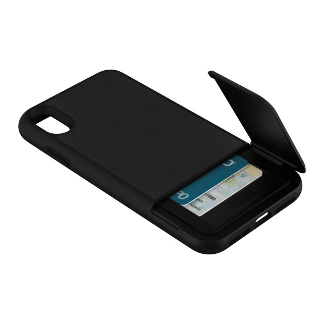 【iPhoneXS Max ケース】KICKSTAND CARD CASE (Black Leather)goods_nameサブ画像