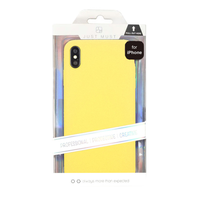 【iPhoneXS/X ケース】EXTRA SLIM SILICONE CASE (Yellow)goods_nameサブ画像